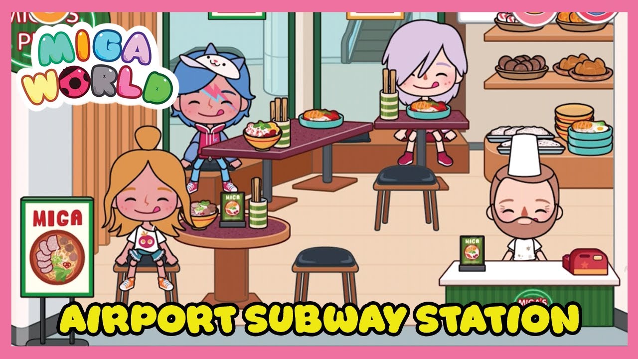 Miga Town: My World - ⭐New FREE Update Location Airport's Subway Station ! ⭐#simulatorgames