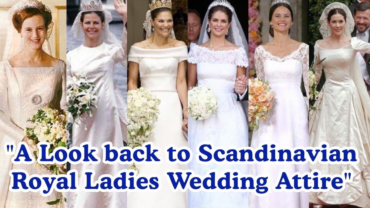 Scandinavian Royal wedding dresses of all time. #queenmaryofdenmark #queenmargrethe 
