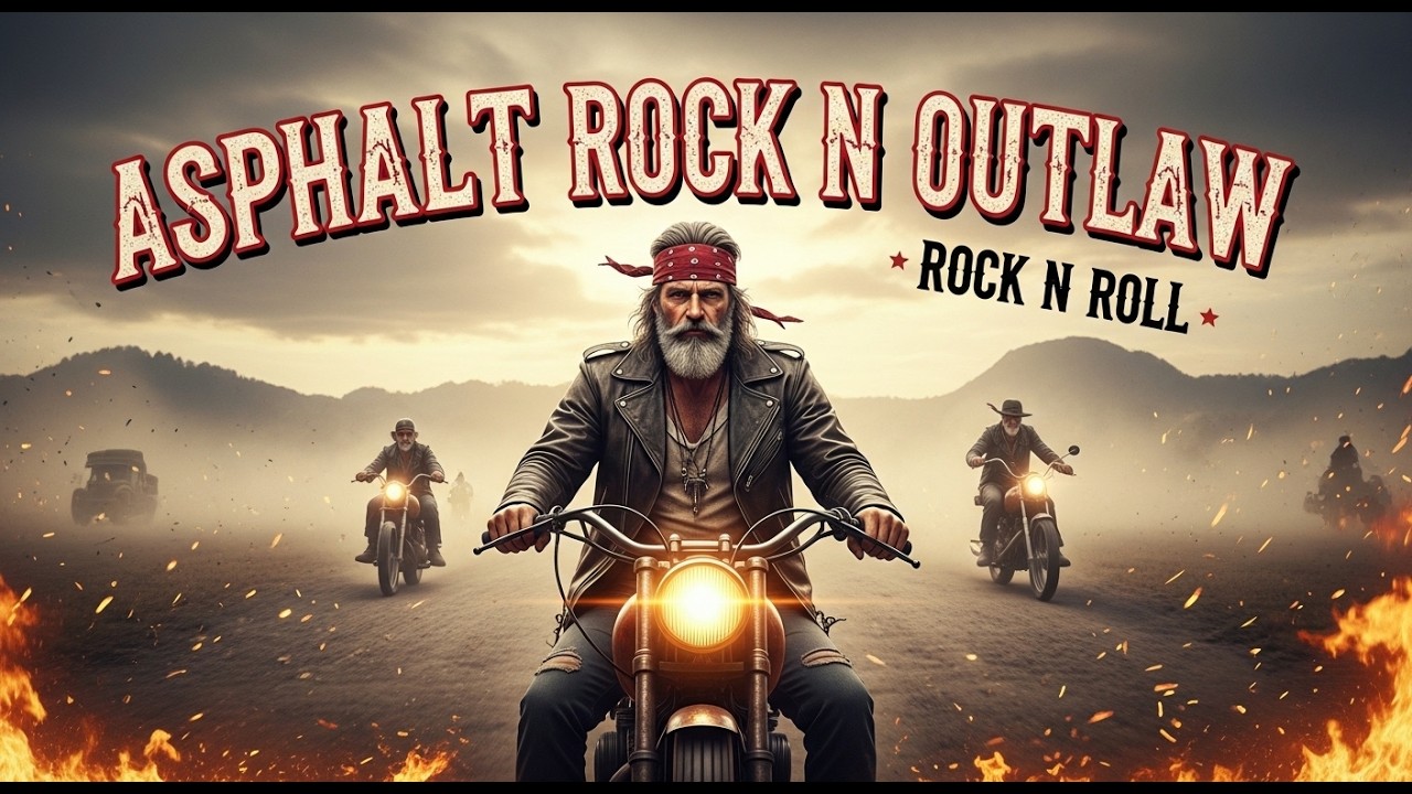 Asphalt Rock N Outlaw 🎸 Road Warrior Sound 🔥 Rock n Roll Blasts Across the Blacktop 🇺🇸