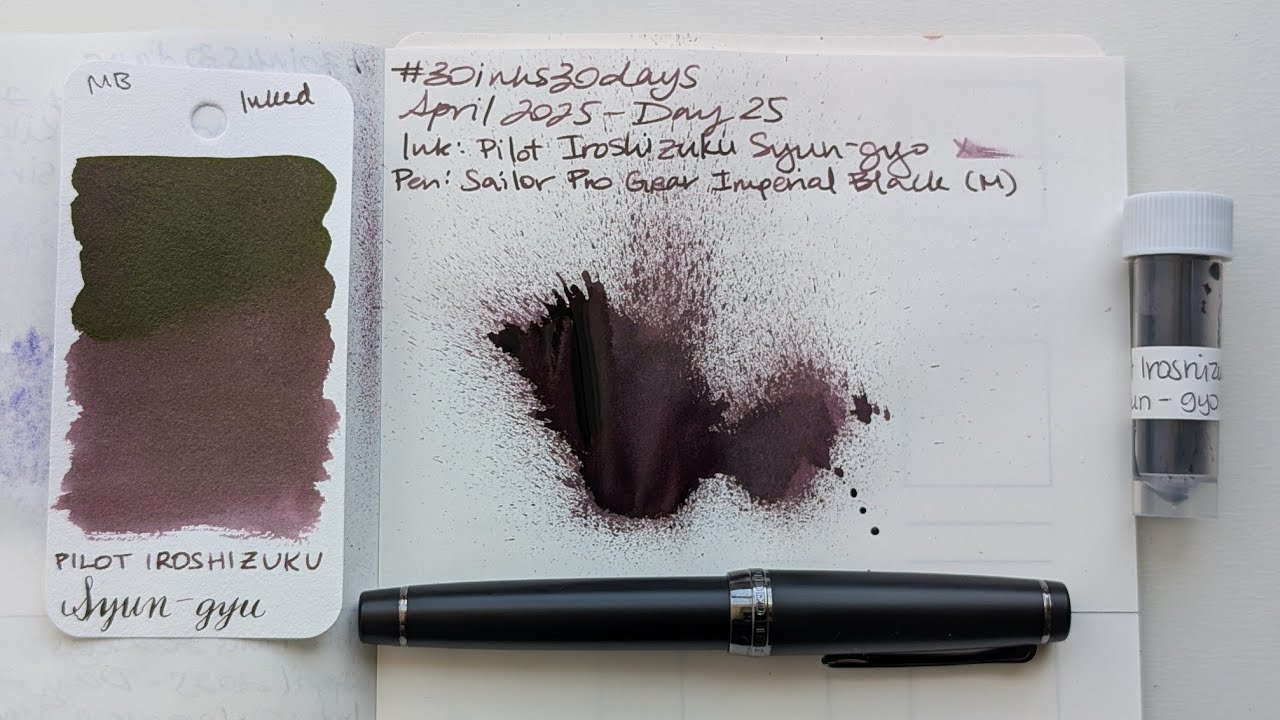 #30inks30days April 2025 Day 25 - Iroshizuku Syun-gyo