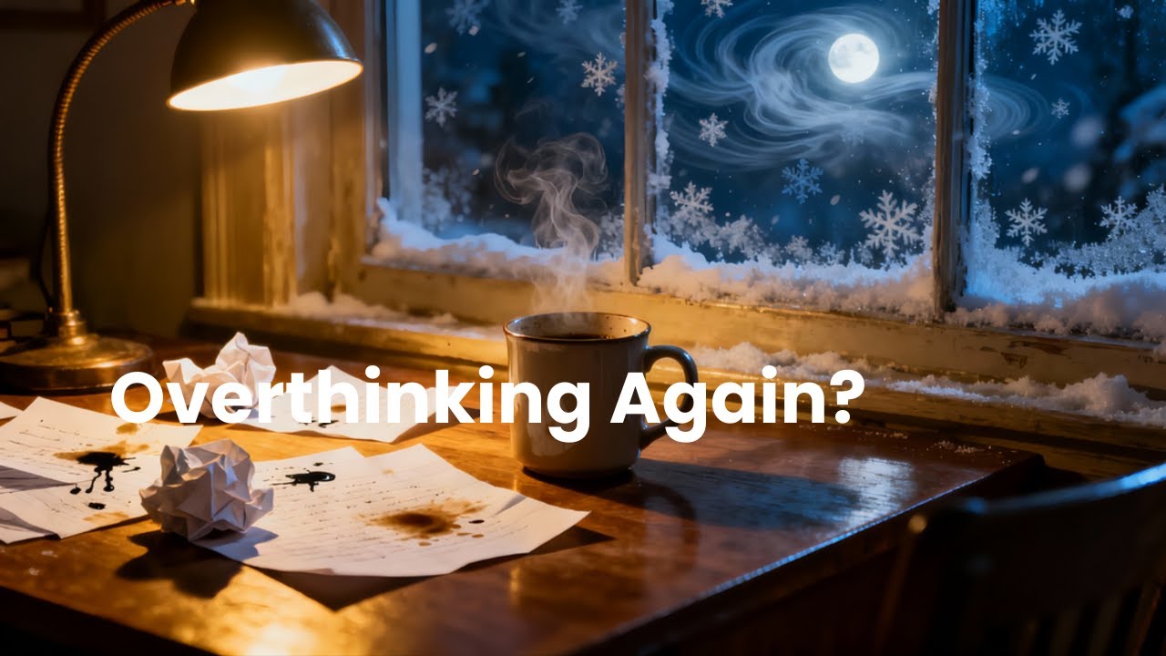 For Overthinkers Who Can’t Sleep Tonight ❄️ Quiet Window Desk Ambience