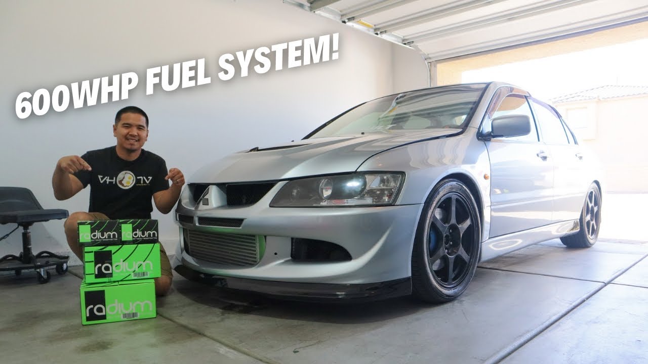 Upgraded Fuel System For My 600whp Evo 8 | Radium Dual Hanger And Plumbing Kit!