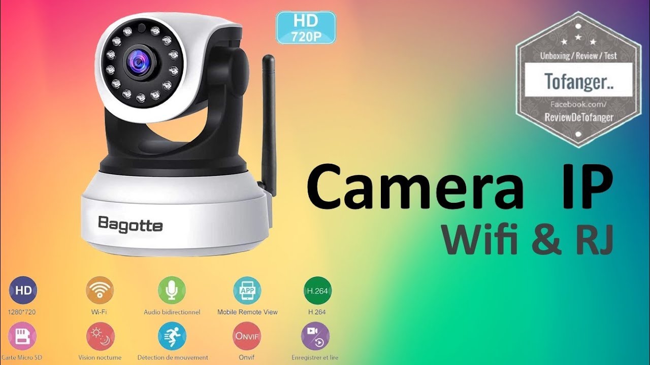 Bagotte IP-камера Wifi 720P SP017 - Безопасность - Наблюдение, Ночное видение