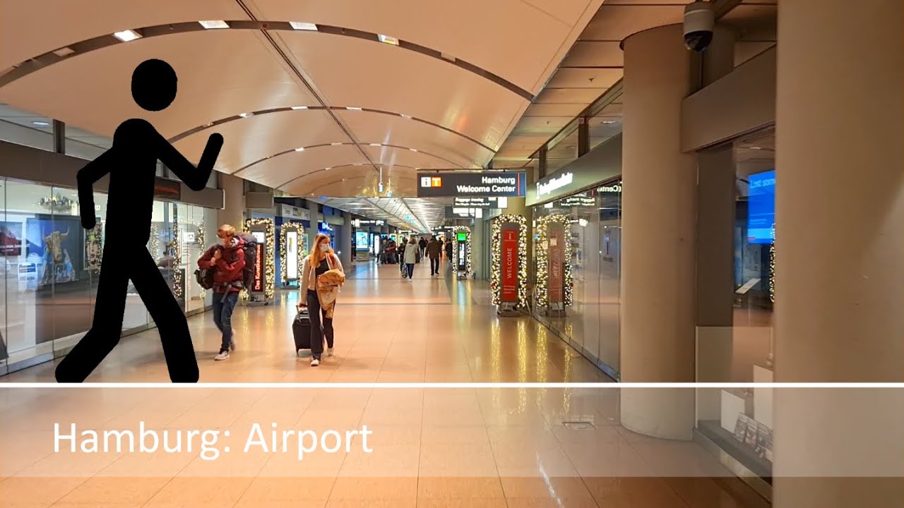 Der Geher in Hamburg: Airport