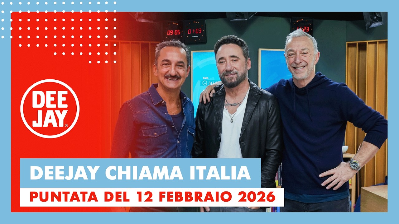 Deejay Chiama Italia - Puntata del 12 febbraio 2026 / Ospite Federico Zampaglione