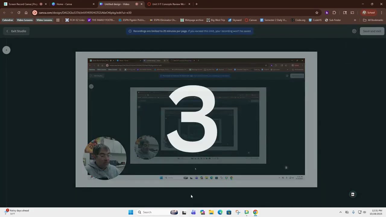Screen Record Canva