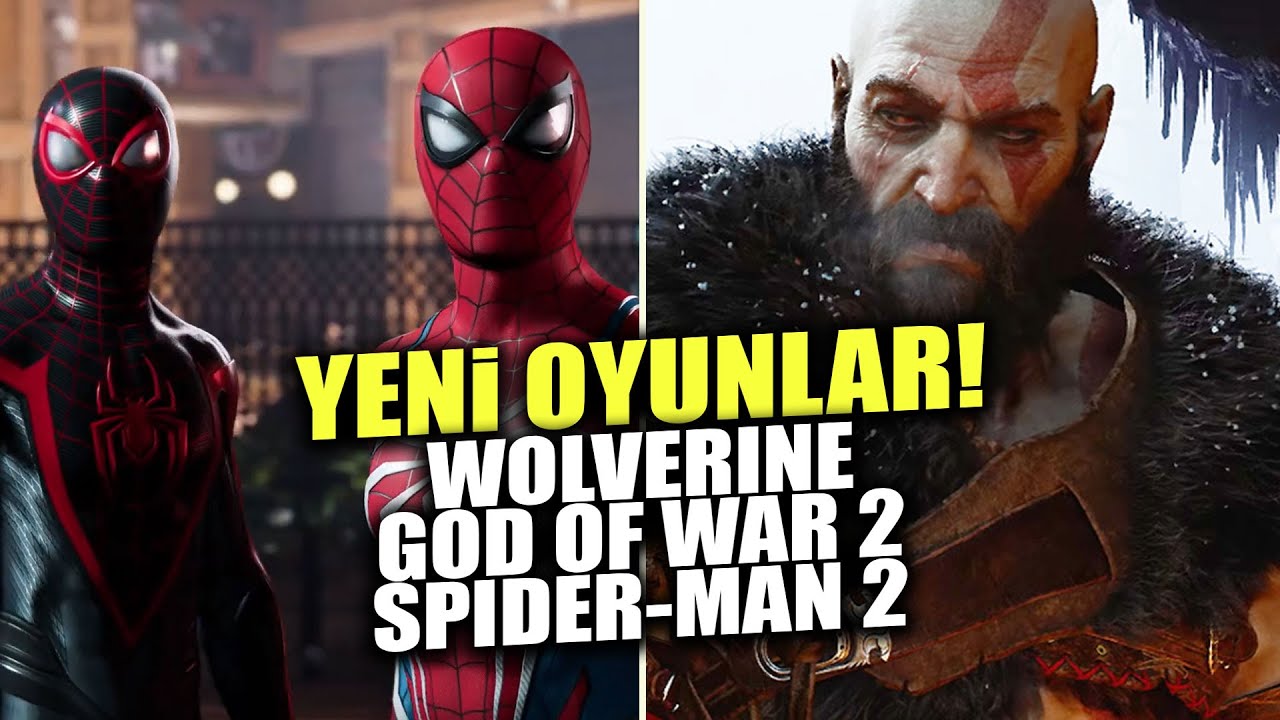 GOD OF WAR RAGNAROK OYNANIŞ VİDEOSU ÇIKTI! SPIDER-MAN 2 ve WOLVERINE OYUNU GELİYOR!