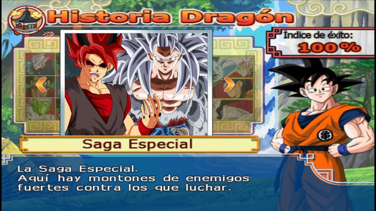 Dragon Ball Z Budokai Tenkaichi 3 - Modo historia AF MODS - Xeno Goku Super Saiyajin 5 VS Evil Goku