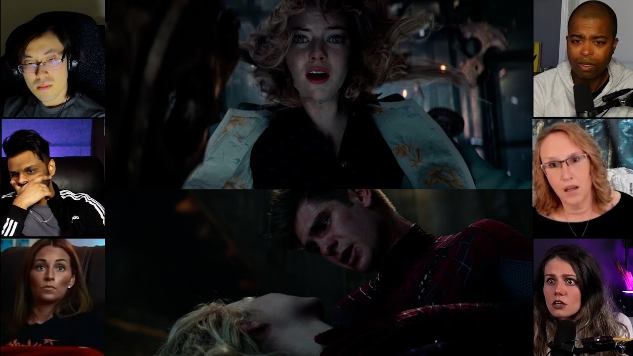 Gwen Stacy Death | The Amazing Spider Man 2 | Reaction Mashup | #spiderman