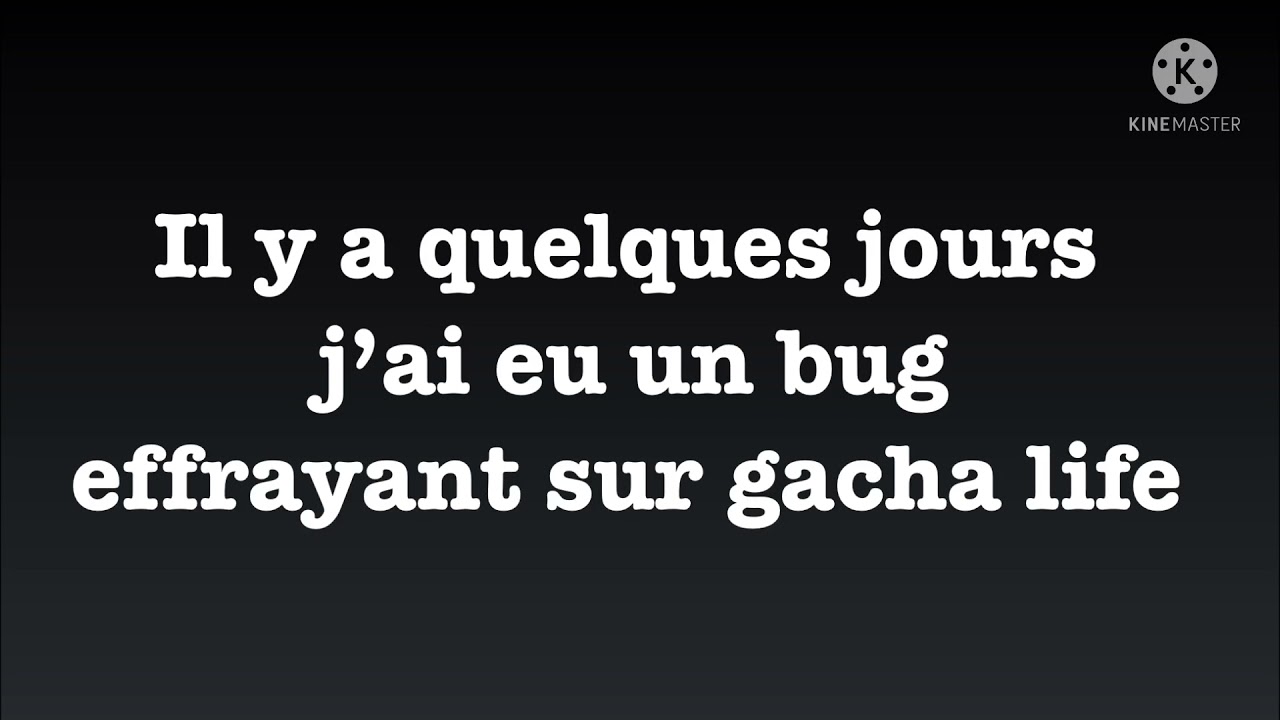 Un bug effrayant sur gacha life ///horreur