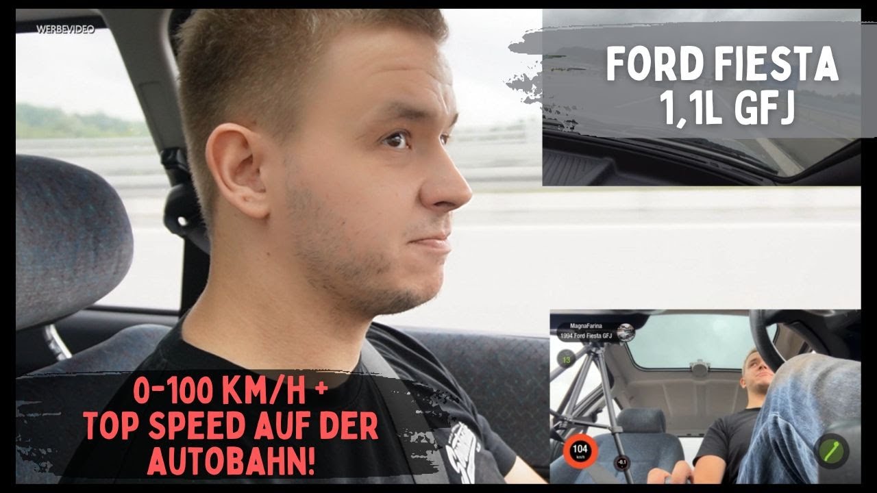 Ford Fiesta 1.1i GFJ | 0-100 und Top Speed Messung auf der Autobahn