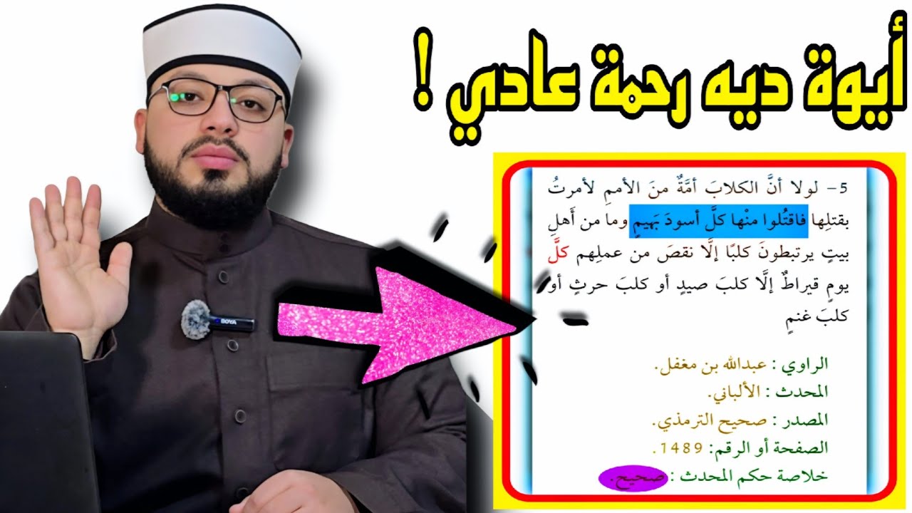 الرد على شبهة { نبي الإسلام أمر بالتخلص من كل كلاب المدينة - أين الرحمة في ذلك } 🟦⬜️