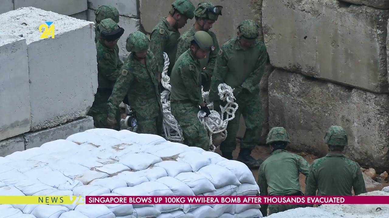 Singapore Blows Up 100kg Wwii Era Bomb After Thousands Evacuated