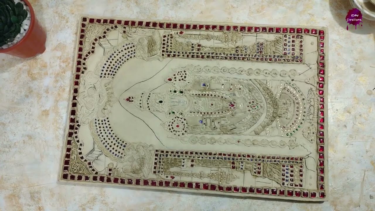 tanjore painting class 5 muck designs |Tanjore painting thick muck work