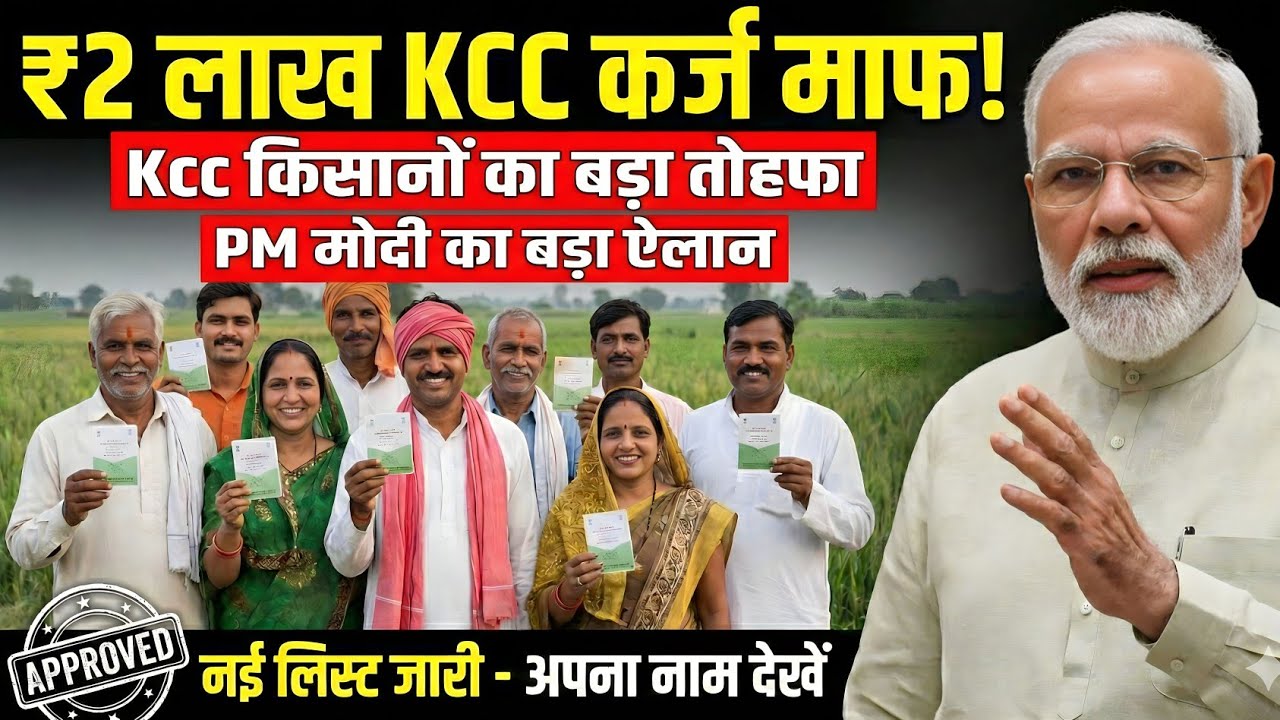 2 लाख तक का KCC कर्ज माफ ! Kisan Karj Mafi 2026 | KCC Loan Mafi New List