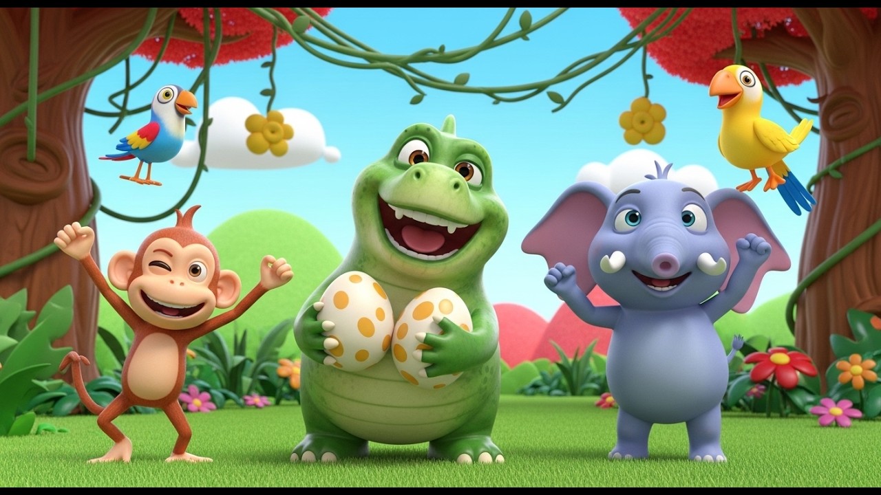 🎵 Sorpresa de Huevo de Dinosaurio 🦖🥚 | canciones infantiles | Baby Song, Descubre Dinosaurios