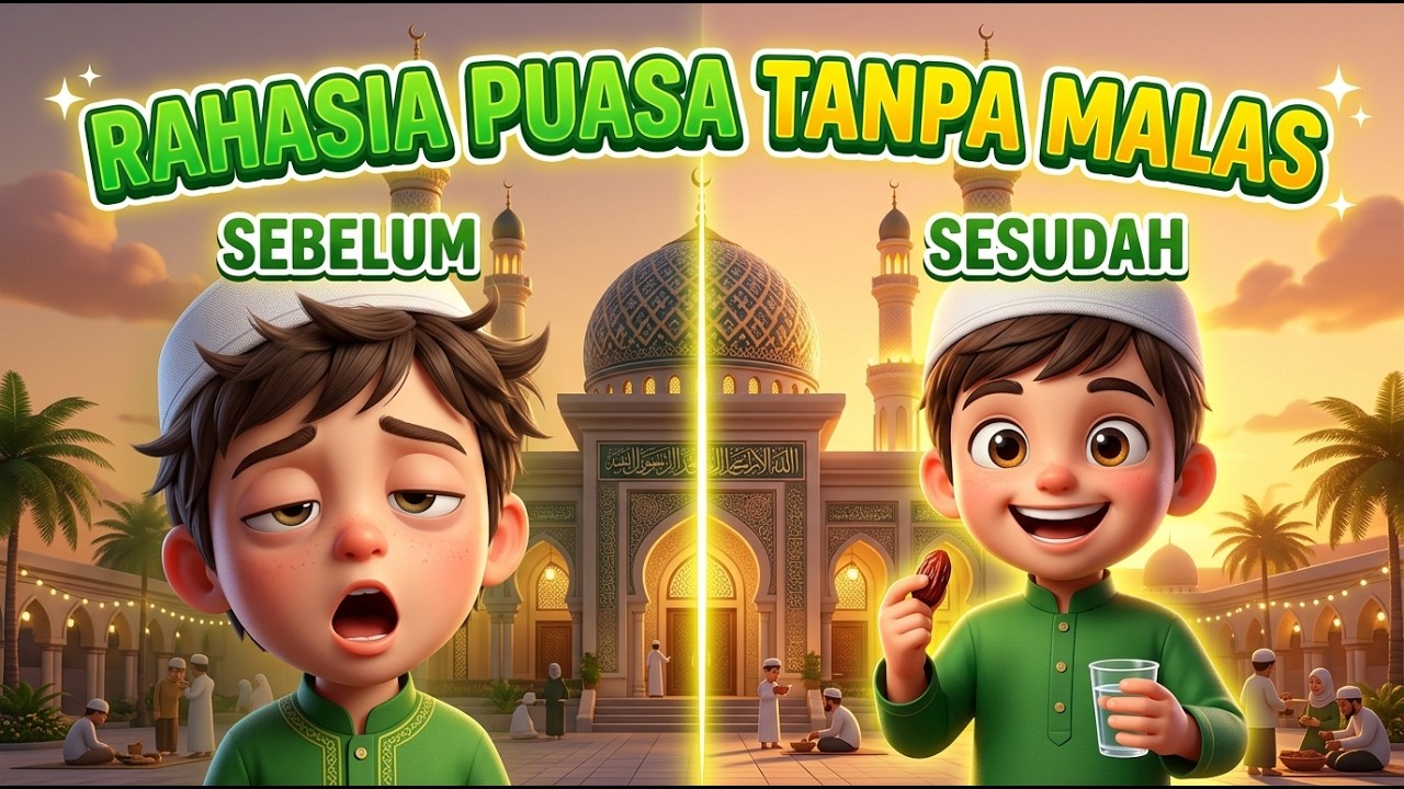 CERITA ANAK ISLAMI : RAHASIA SUPAYA ANAK TIDAK MALAS PUASA