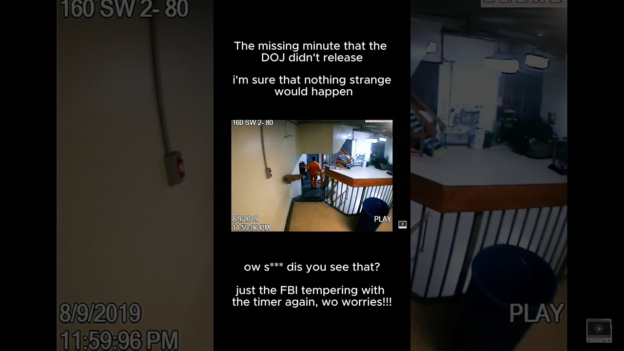 The missing minute from jeffry epstein his death
