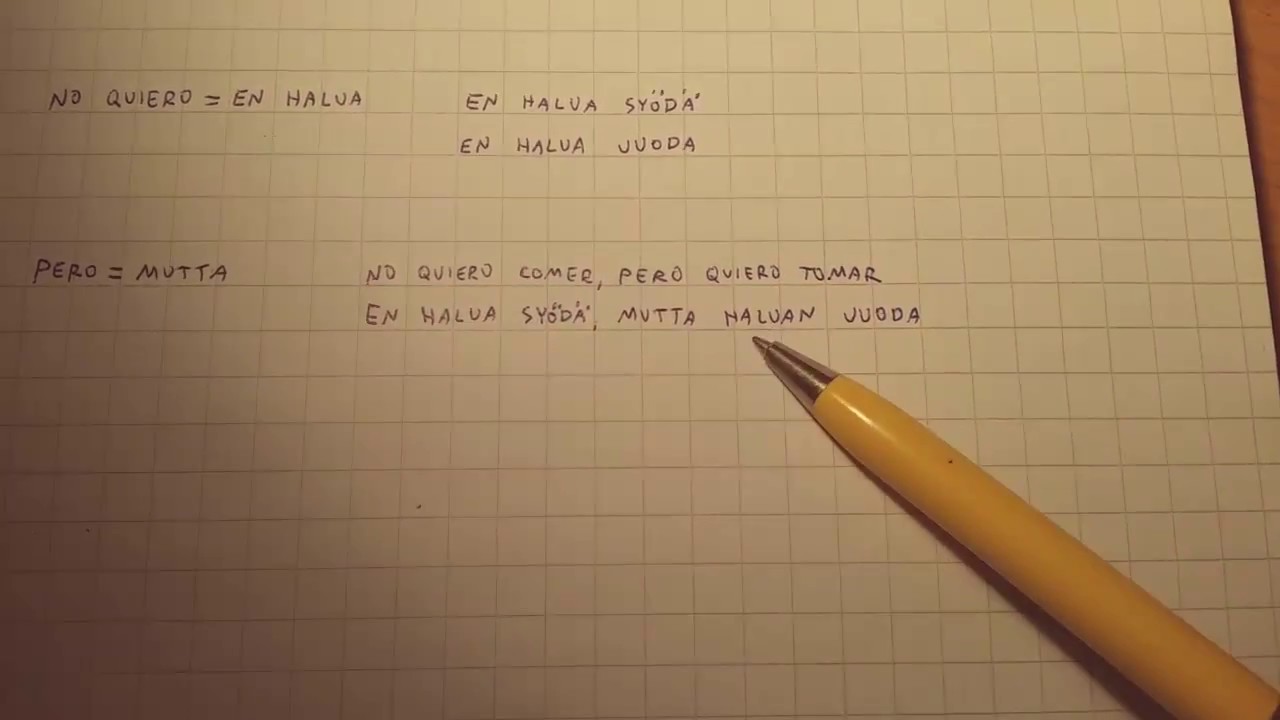 FÁCIL FINLANDÉS PARA PRINCIPIANTES - LECCIÓN 1