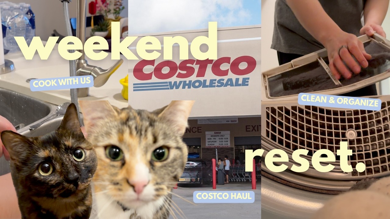 WEEKLY RESET VLOG | Clean + Organize With Me, Costco Haul & Productive Nights