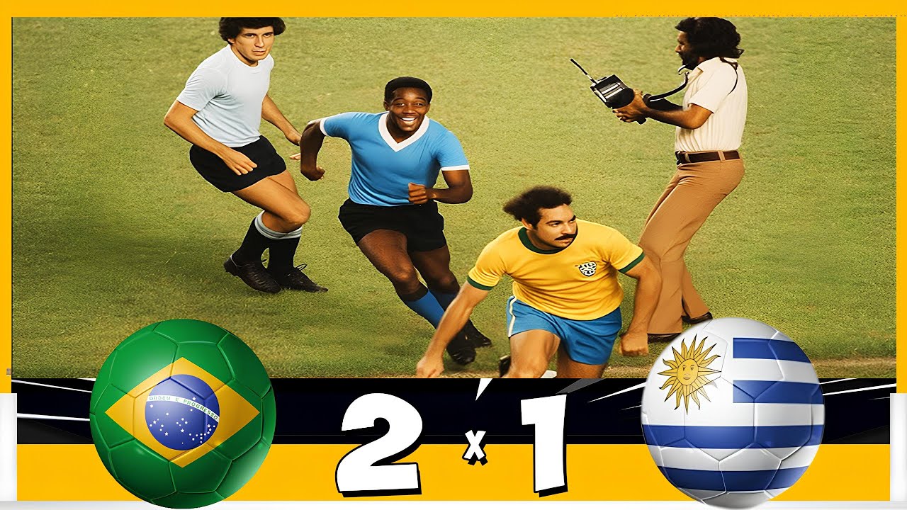 Brasil 2x1 Uruguai (1976) 💥🏆 Jogo Truncado, Brigas e Clima de Guerra na Taça do Atlântico de 76!