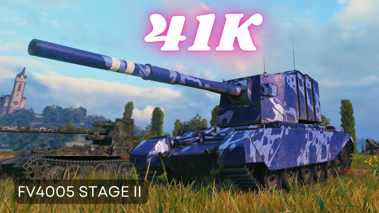 41K Damage with 4x FV4005 Stage II World of Tanks   #wot #worldoftanks