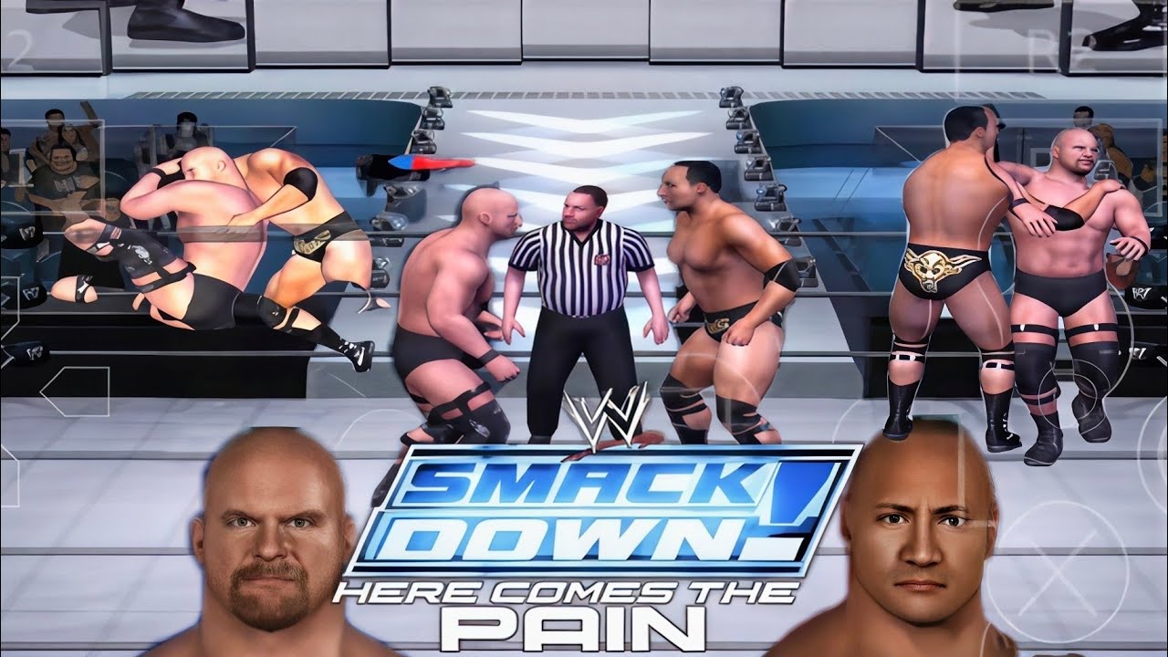 The Rock vs stone cold/ SmackDownpain ultimate edition / aethersx2 mobile 