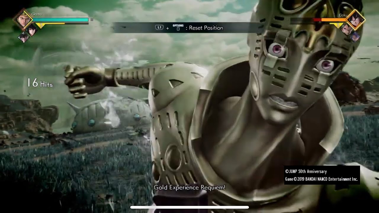 Jump force Giorno 100% reset combo