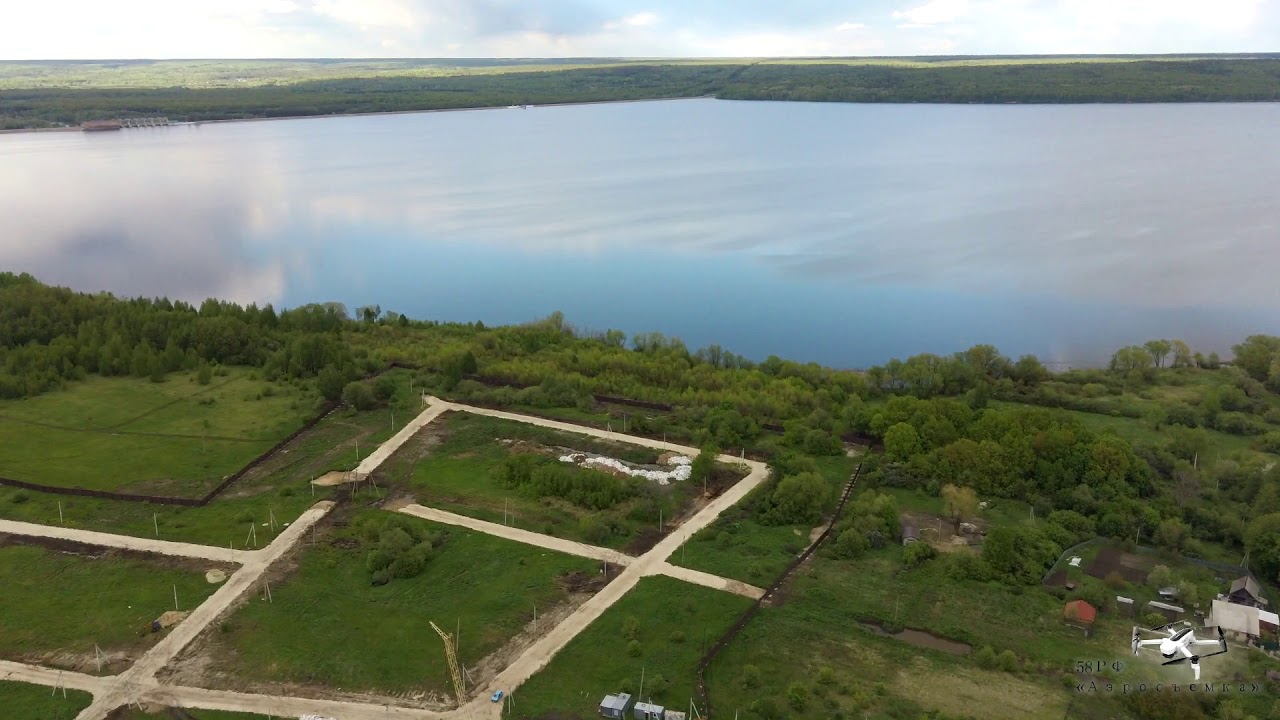 деревня Камайка Пензенского района Пензенской области рядом с ст Пушинка / обзорная аэросъемка