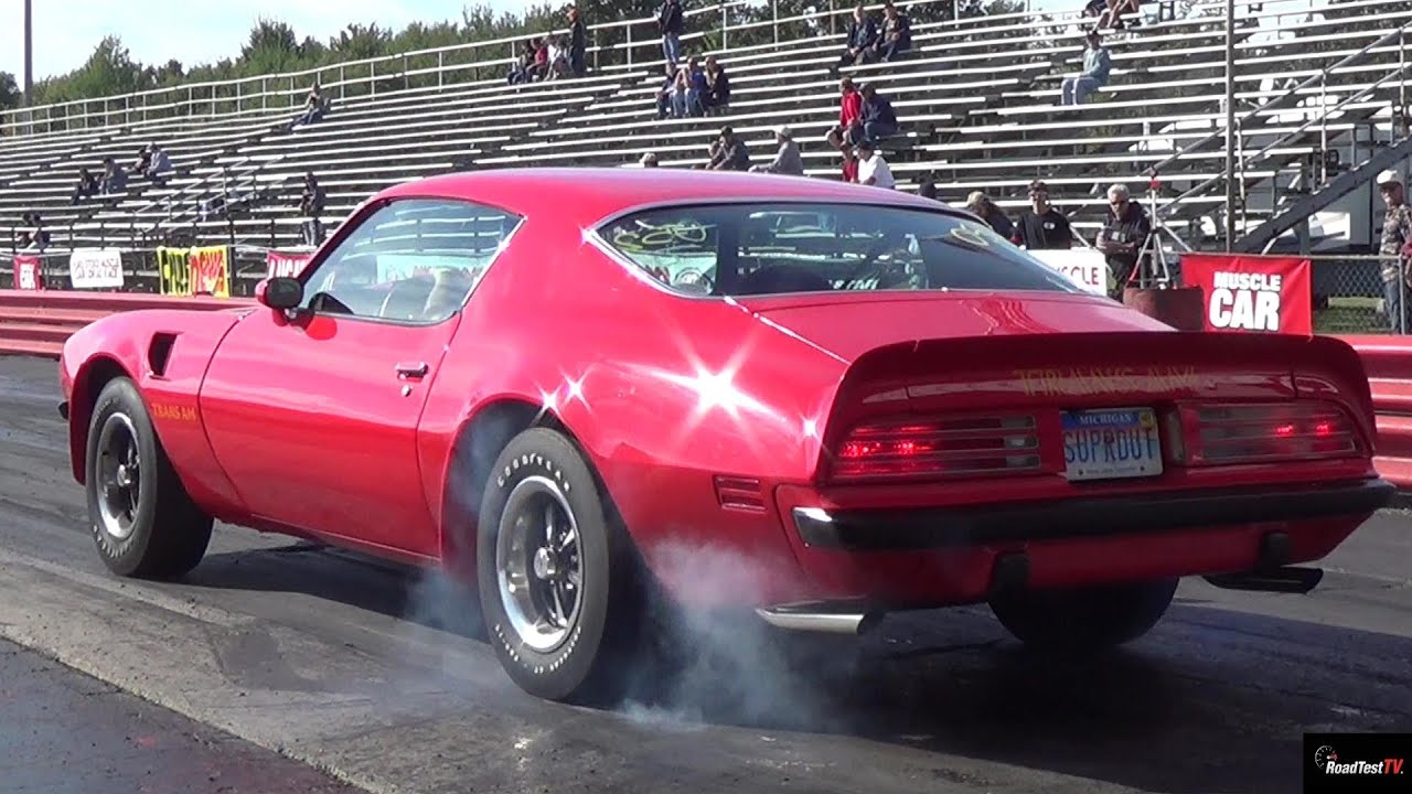 Rare Super Duty 455 Trans Am - 1974 Trans Am SD455 - 1/4 mile Drag Race Video - Road Test TV &reg;