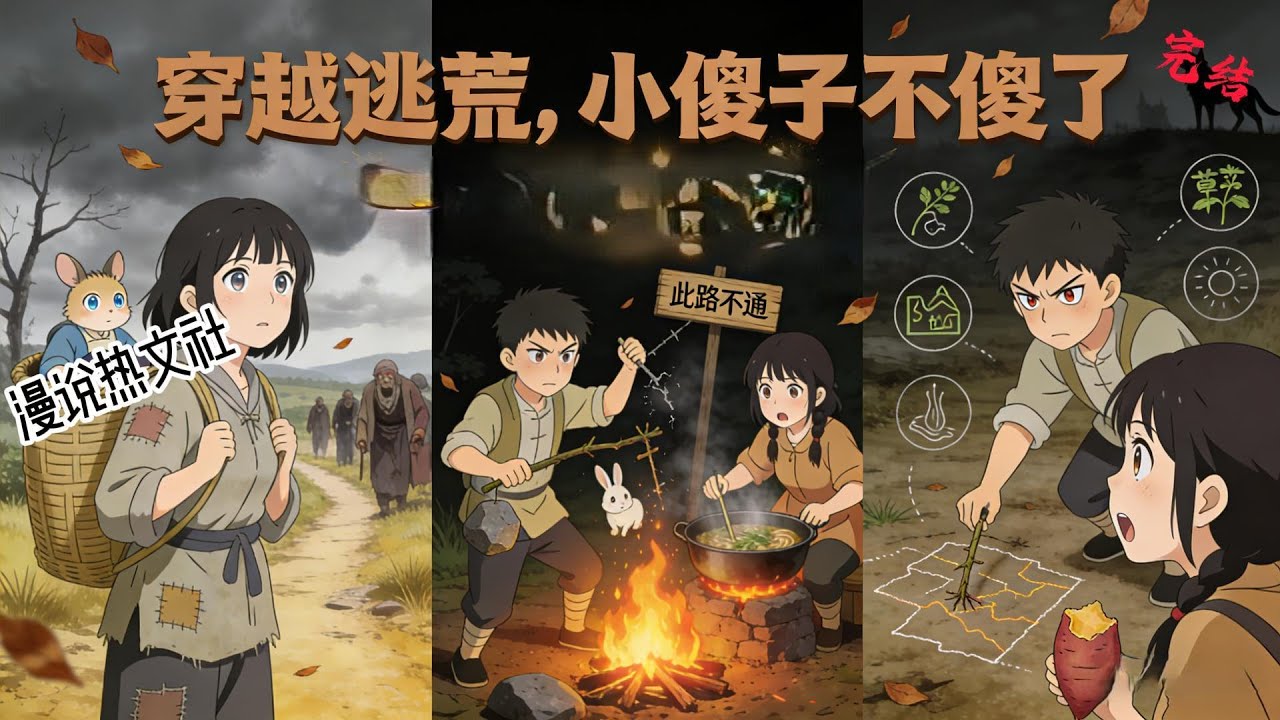 完结《穿越逃荒，小傻子不傻了》林知月：穿越了？成了小傻子？这是逃荒路上？ 林彦：闺女好了？闺女从哪摸出来吃的？ 婉娘：再难再苦，也要活下去。傻闺女没我怎么办。 #逃荒#种田#古代言情