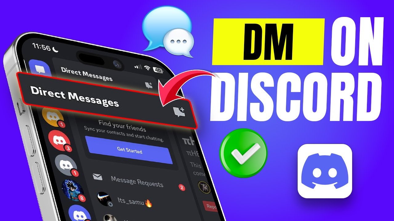 How to Send a DM on Discord Mobile on iPhone | Send Messages in Discord