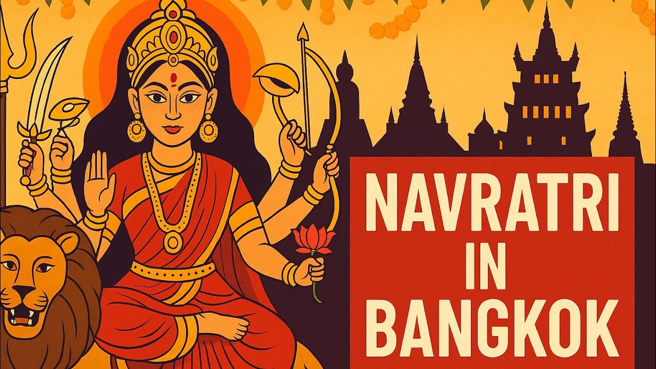 Navratri in Bangkok 🇹🇭| Durga Puja Celebrations Abroad 🌸🕉️