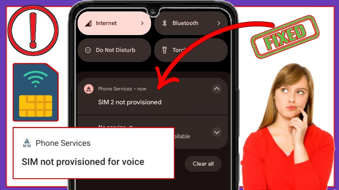 Corrigir o erro de SIM n&atilde;o provisionado em qualquer telefone