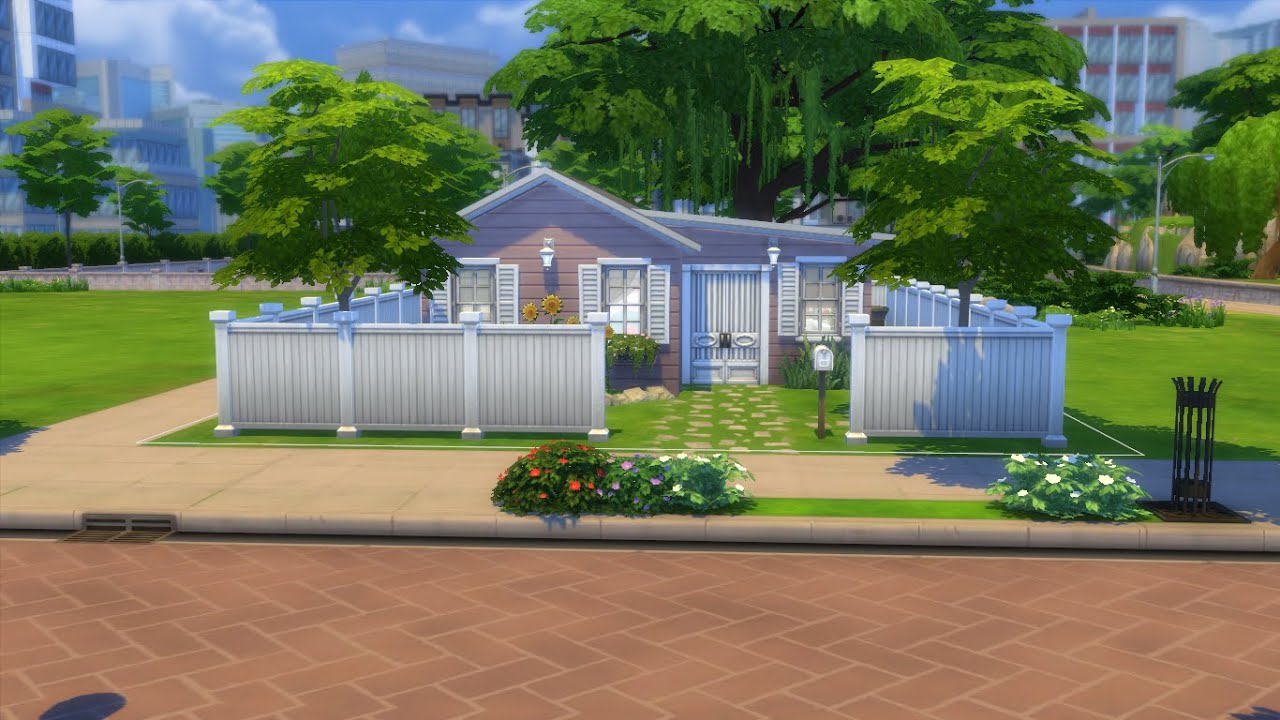 The Sims 4 | TINY FAMILY HOME | Speed Build | No CC