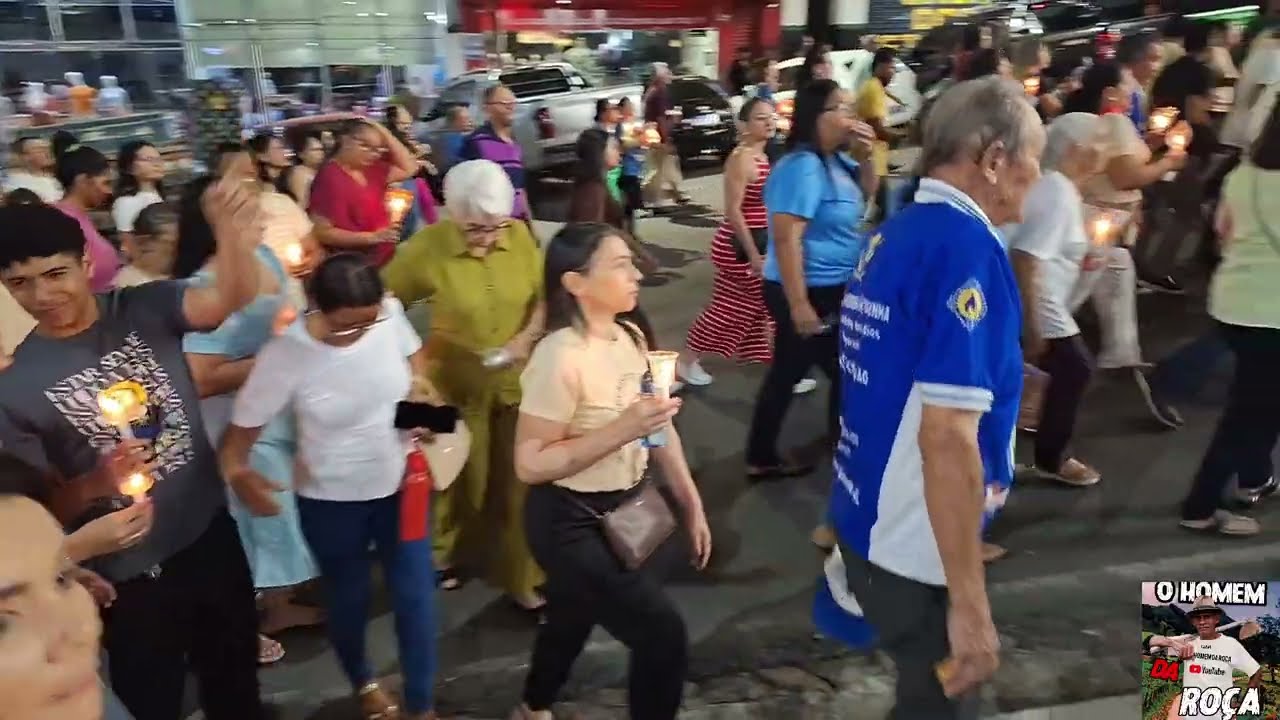 VAMOS VER A CAMINHADA DE NOSSA SENHORA DA LUZ SAINDO DA IGREJA SÃO CRISTÓVÃO PARA A MATRIZ 2/2/26