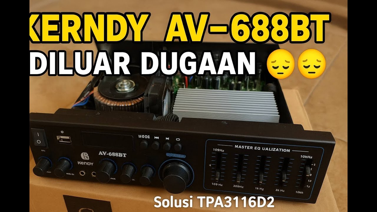 “Kerndy AV-688BT Ternyata Begini 😔 | Real Test & Solusi Upgrade”