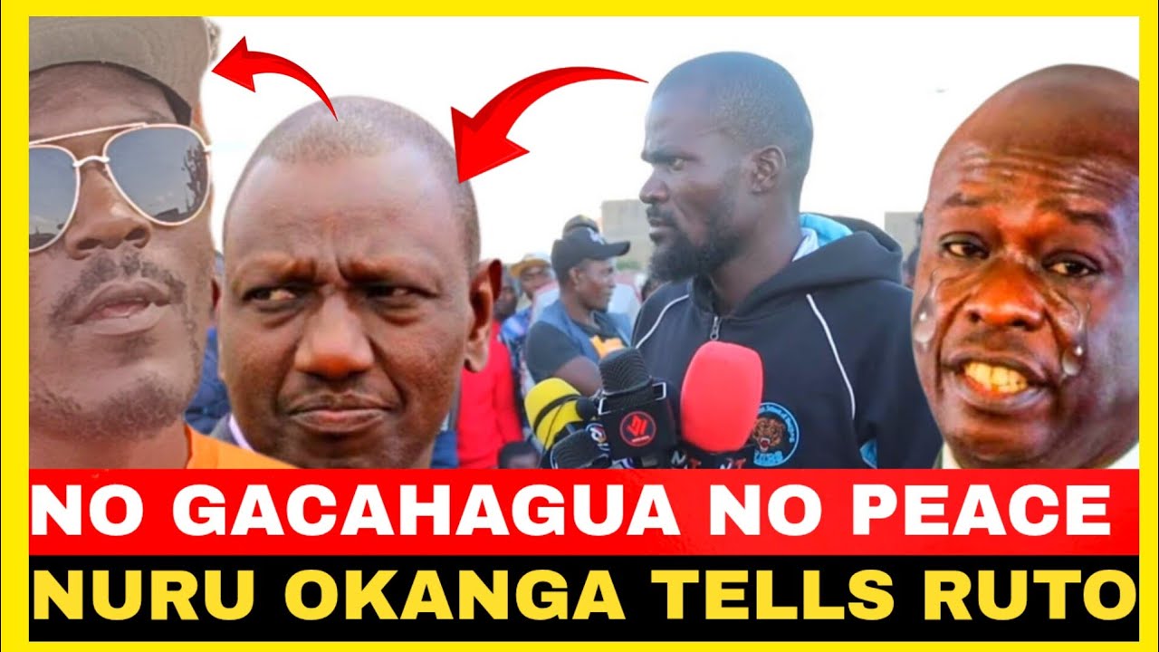 NO GACHAGUA NO PEACE!!FURIOUS NURU OKANGA CONFRONT RUTO SUPPORTER 