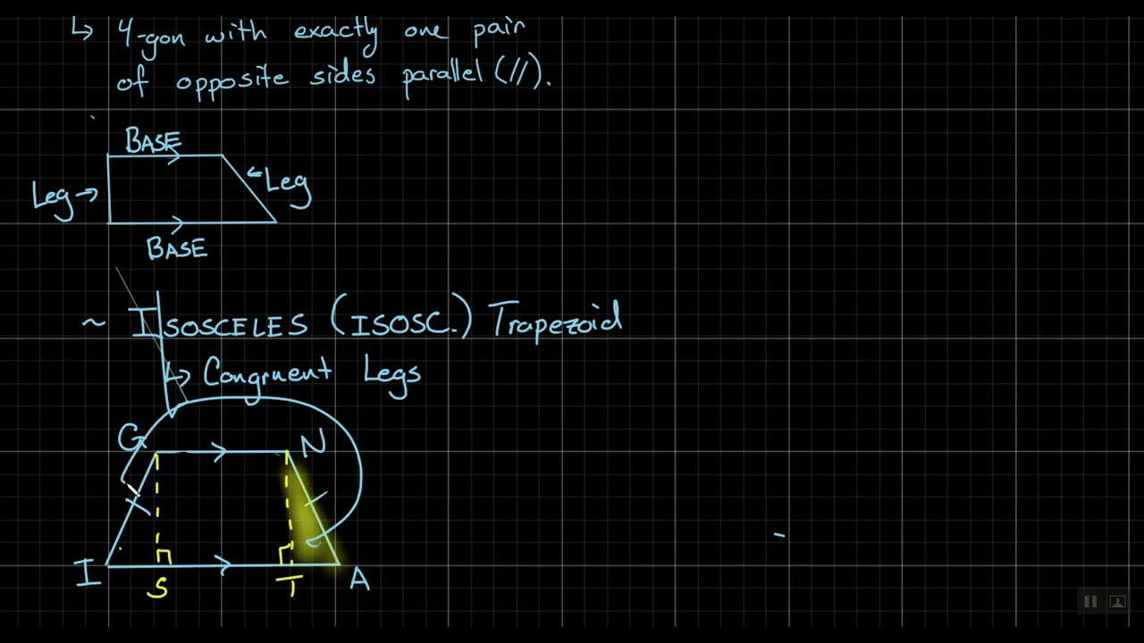 5th Hour Geometry (1/15/16) - Lesson 6.2.2 - Trapezoids