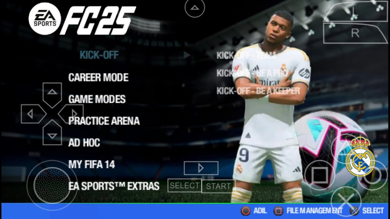 بعض الاهدف في FIFA 14 MOD FC25 PSP
