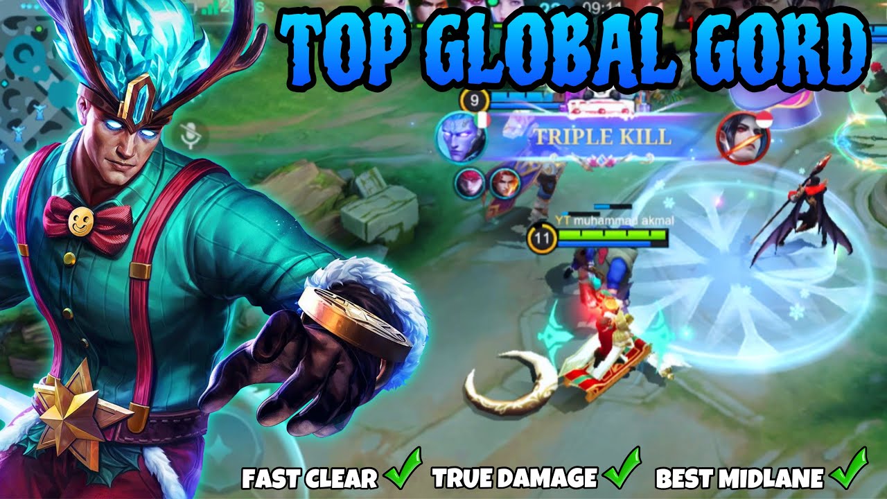GORD THE KING TRUE DAMAGE FOR MIDLANE!! GORD BEST BUILD 2025 - MOBILE LEGENDS