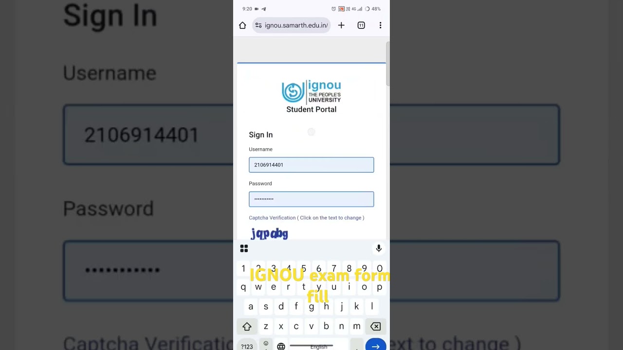 How to fill IGNOU exam form #ignou