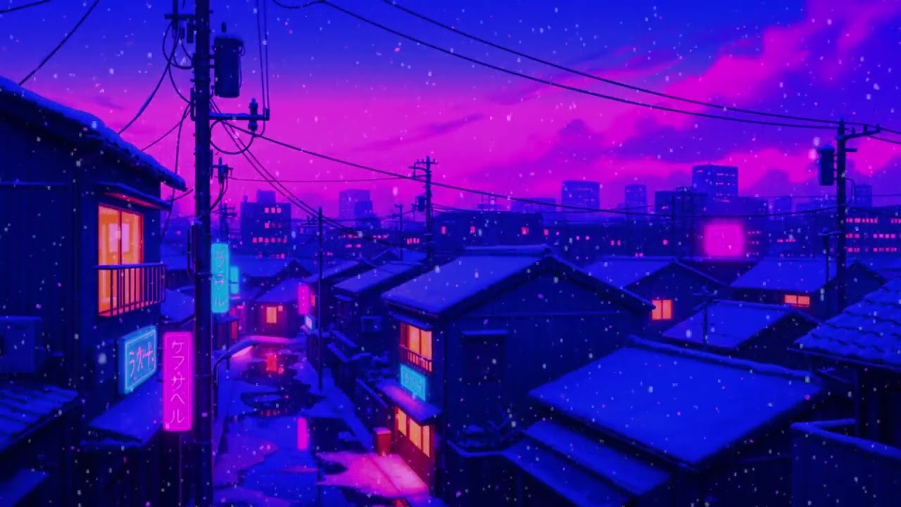 80s 90s Lofi Beats 🎶 Nostalgic Rainy Night in Japan