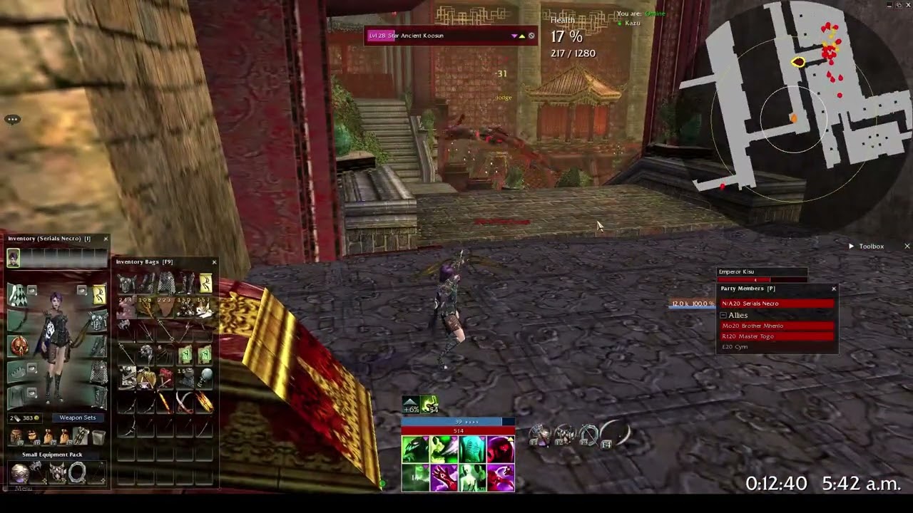 Raisu Palace - Necro/Assassin - Only Prophecies/Factions/Core skills used