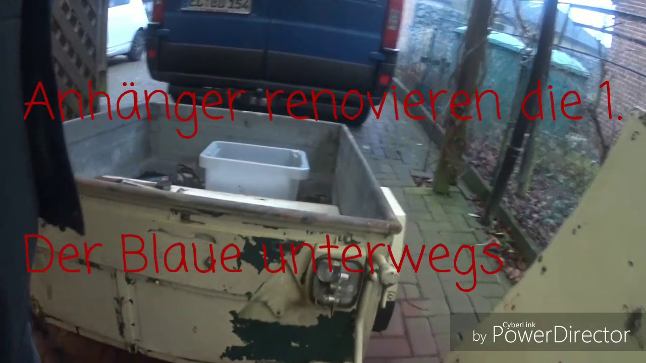 Anhänger restaurieren die 1.