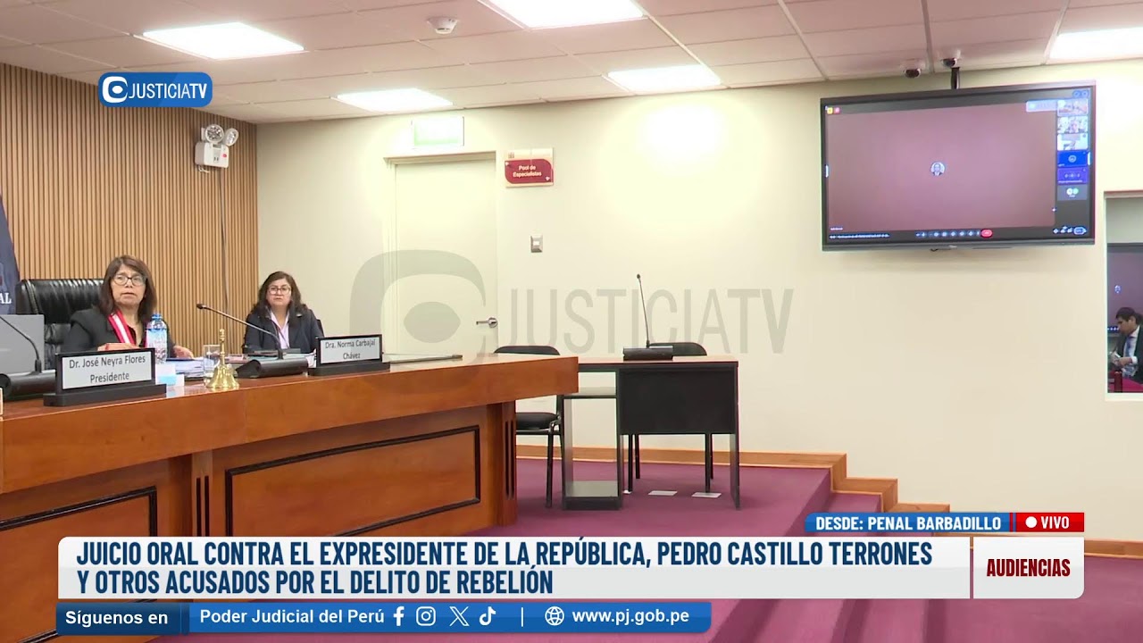 🔴#EnVivo | JUICIO ORAL CONTRA EL EXPRESIDENTE DE LA REP&Uacute;BLICA, PEDRO CASTILLO TERRONES, Y OTROS