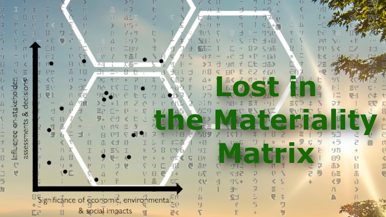 ESRS Materiality - the Matrix problem