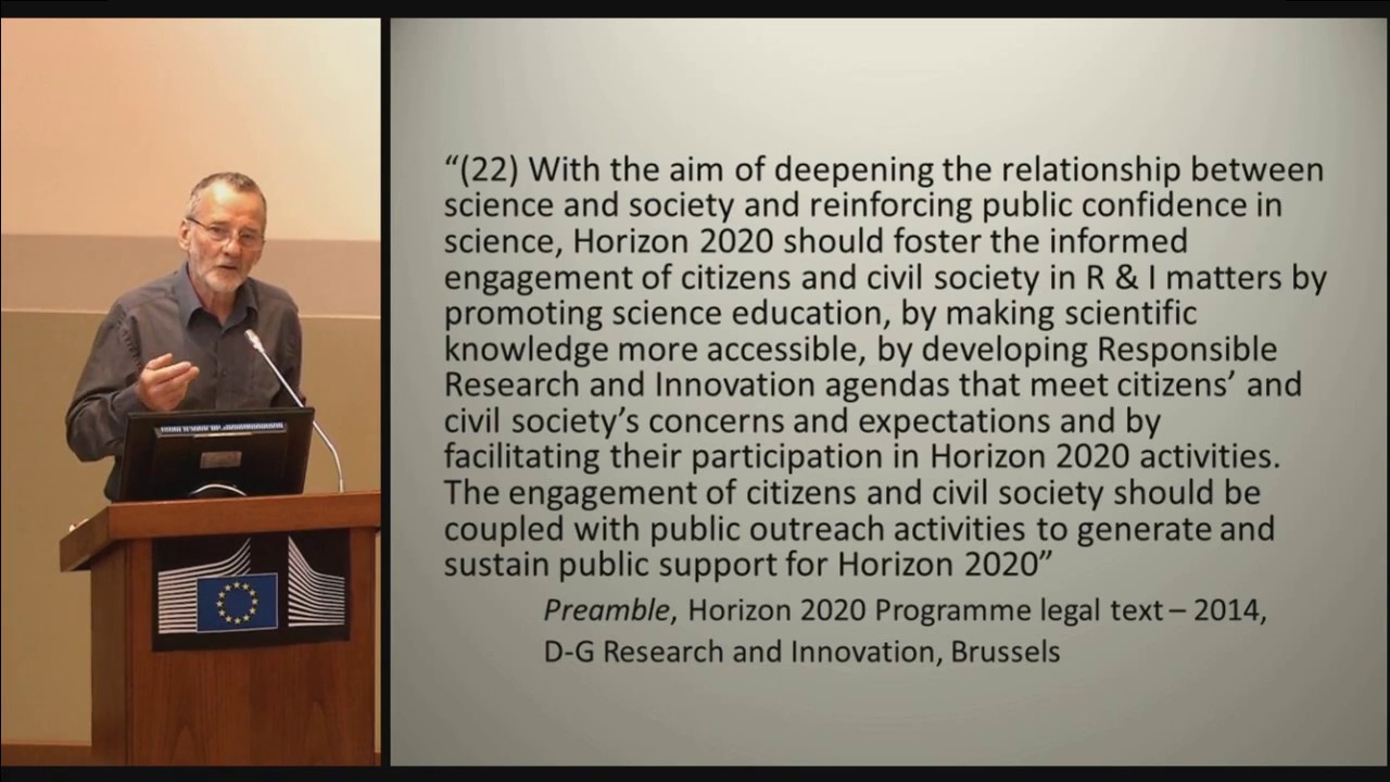 Brian Wynne - How can we connect RRI with honest regulation in Europe?