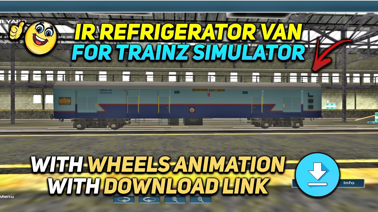 💥 How to download IR REFRIGERATOR VAN in trainz simulator android | with wheels animation 😍