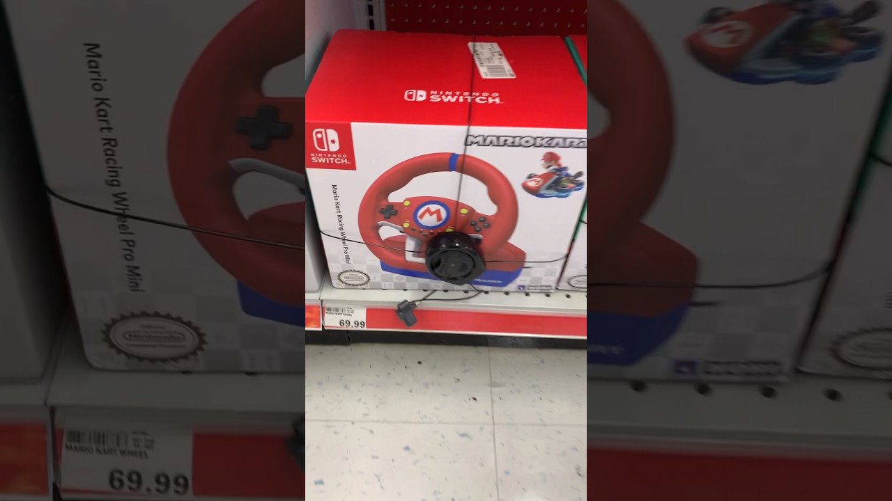 Mario Kart Racing Pro Wheel for Nintendo Switch $69.99 US looks neat! #mariokart #nintendoswitch